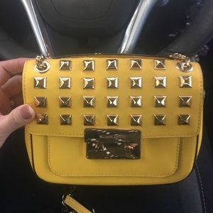 Michael Kors Studded Pyramid Crossbody Handbag